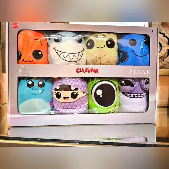 Cuutopia 8- Pack Plush, Disney 100 Year Anniversary Pixar - Picture 1 of 11